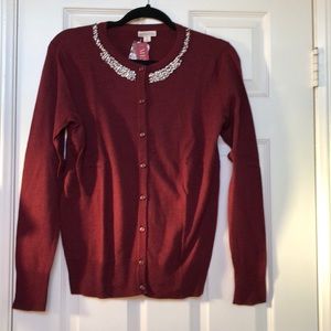 Sparkly buttoned down sweater